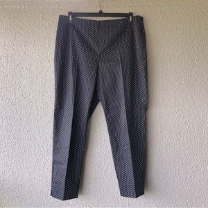 Charter Club women’s black and white polkadot pants Size 16